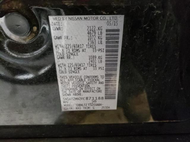 Photo 10 from auction – 2015 NISSAN ROGUE S with VIN 5N1AT2MV2FC871188