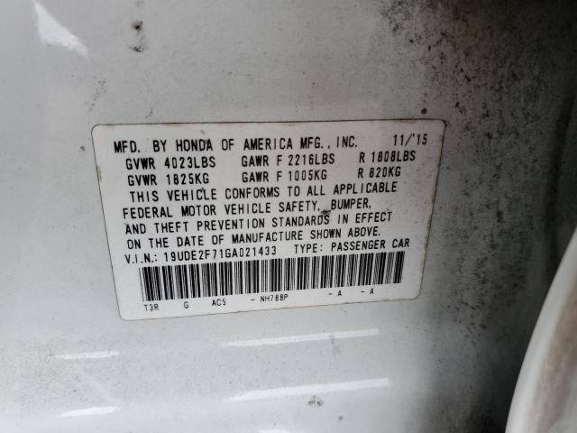 Photo 10 from auction – 2016 ACURA ILX PREMIU with VIN 19UDE2F71GA021433