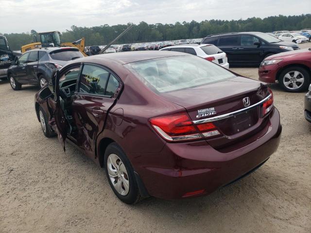 Photo 3 from auction – 2014 HONDA CIVIC LX with VIN 19XFB2F54EE031849