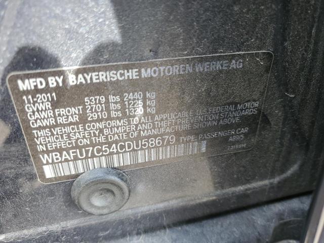Photo 10 from auction – 2012 BMW 535 XI with VIN WBAFU7C54CDU58679