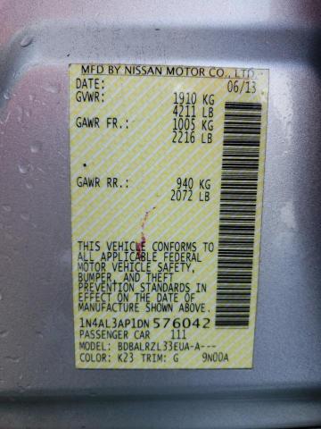 Photo 10 from auction – 2013 NISSAN ALTIMA 2.5 with VIN 1N4AL3AP1DN576042