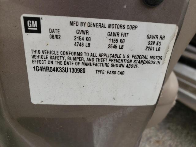 Foto 10 de la subasta – 2003 BUICK LESABRE con VIN 1G4HR54K33U130980