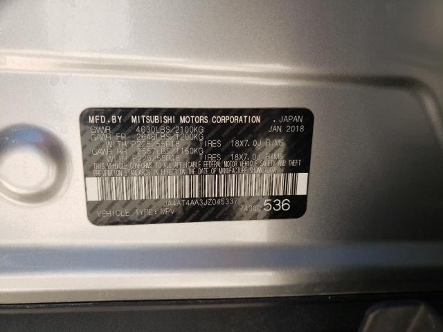 Photo 10 from auction – 2018 MITSUBISHI ECLIPSE CR with VIN JA4AT4AA3JZ045337
