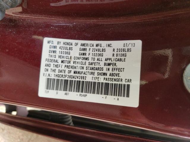 Photo 10 from auction – 2013 HONDA ACCORD LX with VIN 1HGCR2F36DA243992