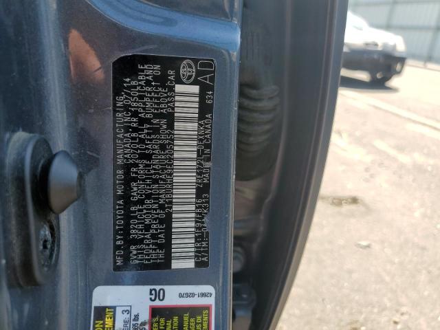 Photo 10 from auction – 2014 TOYOTA COROLLA L with VIN 2T1BURHE9EC205752