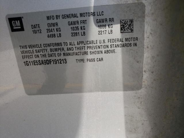 Photo 10 from auction – 2013 CHEVROLET MALIBU 2LT with VIN 1G11E5SA9DF191213