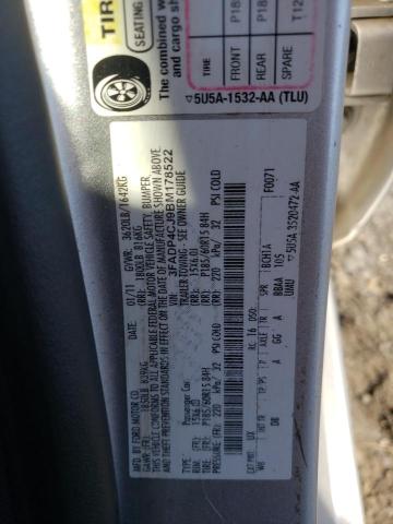 Photo 10 from auction – 2011 FORD FIESTA SEL with VIN 3FADP4CJ9BM178522