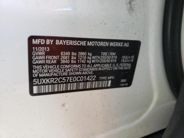 Photo 10 from auction – 2014 BMW X5 SDRIVE3 with VIN 5UXKR2C57E0C01422