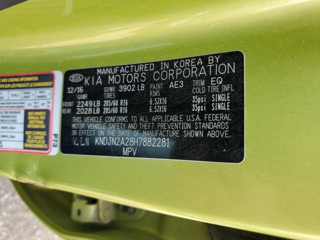 Photo 10 from auction – 2017 KIA SOUL with VIN KNDJN2A28H7882281