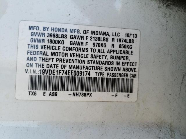 Photo 10 from auction – 2014 ACURA ILX 20 TEC with VIN 19VDE1F74EE009174