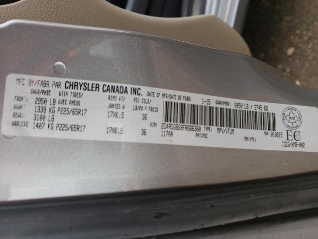 Photo 10 from auction – 2015 DODGE GRAND CARA with VIN 2C4RDGBG8FR666360