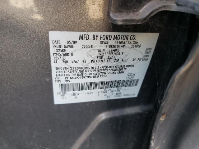 Photo 10 from auction – 2009 FORD EDGE SEL with VIN 2FMDK48C09BB01225