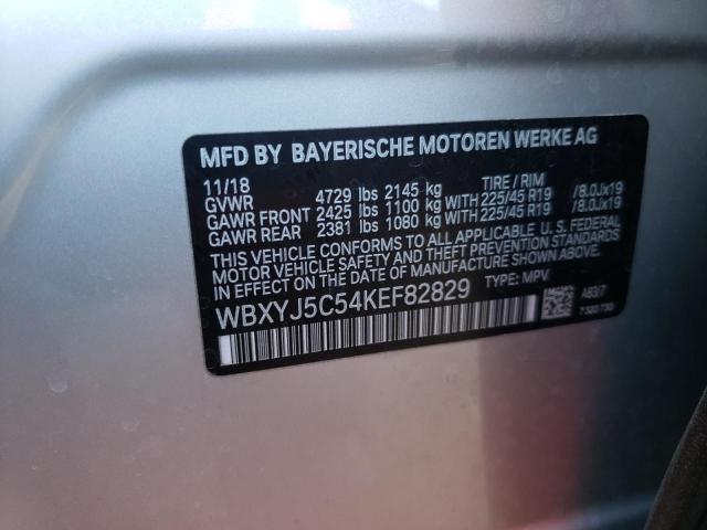 Photo 10 from auction – 2019 BMW X2 XDRIVE2 with VIN WBXYJ5C54KEF82829