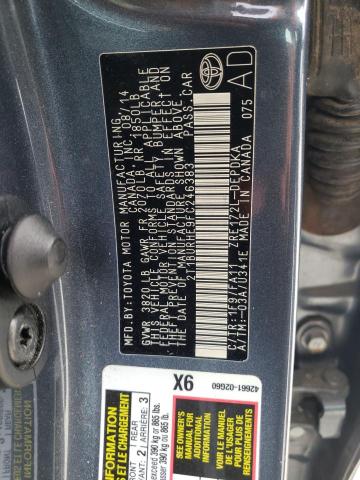 Photo 10 from auction – 2015 TOYOTA COROLLA L with VIN 2T1BURHE9FC246383