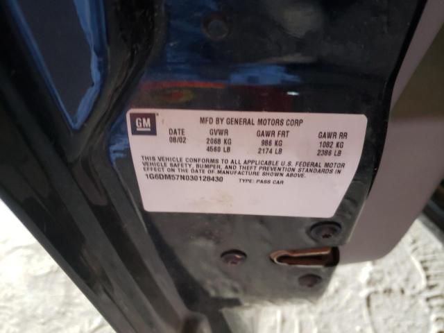 Photo 10 from auction – 2003 CADILLAC CTS with VIN 1G6DM57N030128430