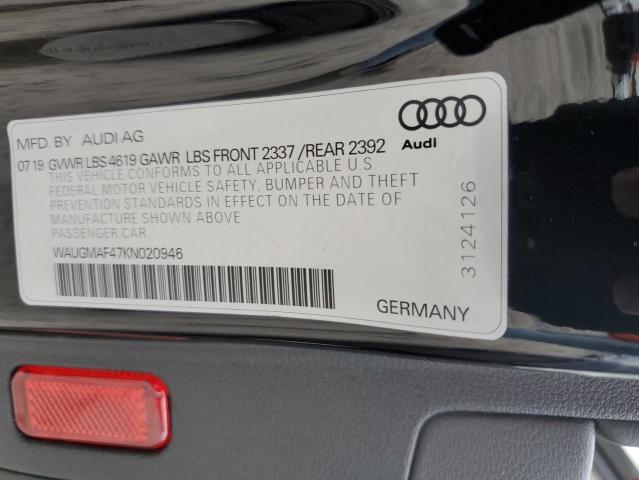 Photo 10 from auction – 2019 AUDI A4 PREMIUM with VIN WAUGMAF47KN020946