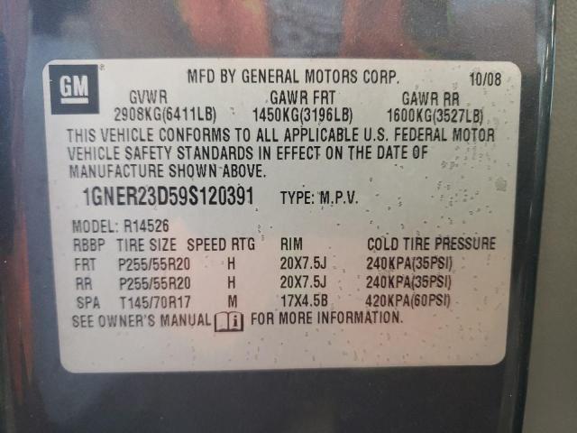 Photo 10 from auction – 2009 CHEVROLET TRAVERSE L with VIN 1GNER23D59S120391