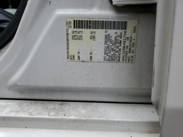 Photo 10 from auction – 2009 NISSAN ALTIMA with VIN 1N4AL21E89N481798