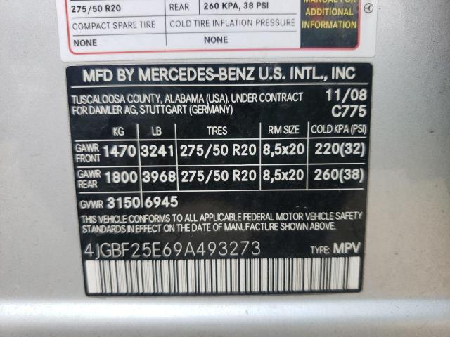 Photo 10 from auction – 2015 MERCEDES-BENZ GL with VIN 4JGBF25E69A493273