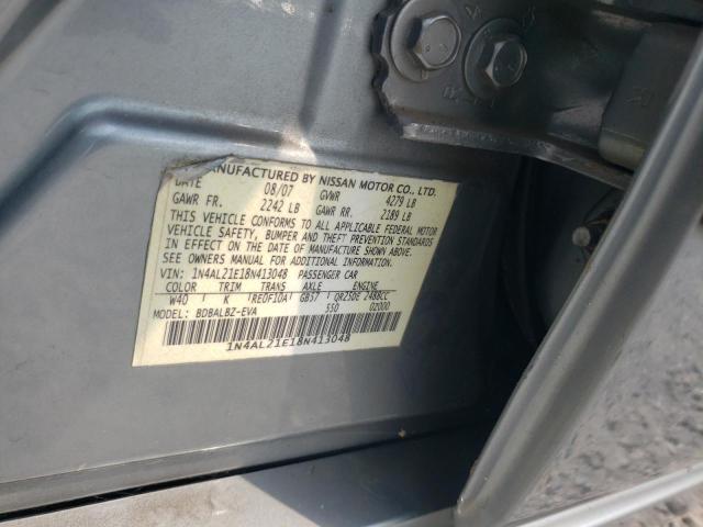 Photo 10 from auction – 2008 NISSAN ALTIMA 2.5 with VIN 1N4AL21E18N413048