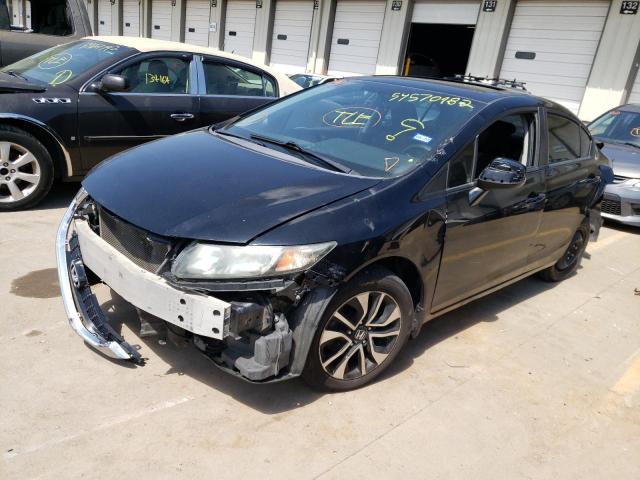 Photo 2 from auction – 2013 HONDA CIVIC EX with VIN 19XFB2F80DE054702