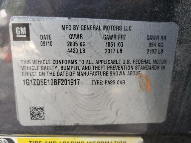 Photo 10 from auction – 2011 CHEVROLET MALIBU 2LT with VIN 1G1ZD5E10BF201917