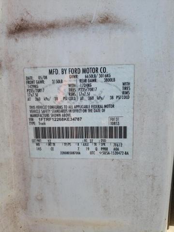 Photo 10 from auction – 2008 FORD F150 with VIN 1FTRF12268KE34787
