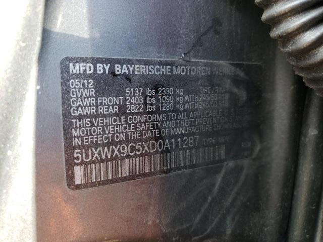 Photo 10 from auction – 2013 BMW X3 XDRIVE2 with VIN 5UXWX9C5XD0A11287