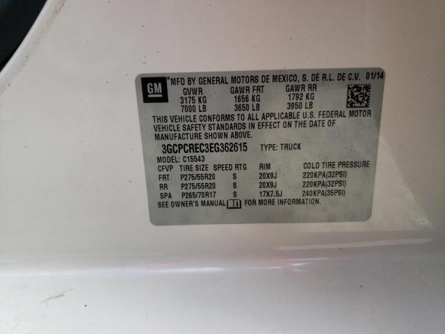 Photo 10 from auction – 2014 CHEVROLET SILVERADO with VIN 3GCPCREC3EG362615