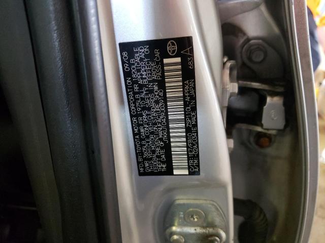 Photo 10 from auction – 2009 TOYOTA SCION XD with VIN JTKKU10439J039140