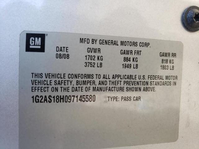 Photo 10 from auction – 2009 PONTIAC G5 with VIN 1G2AS18H097145580