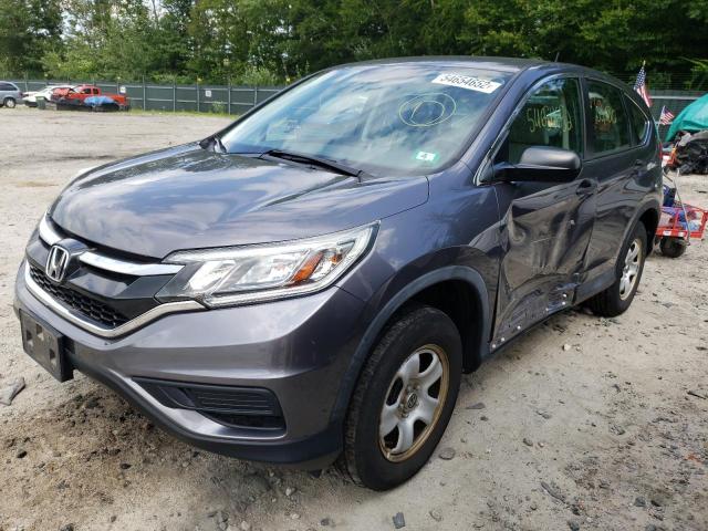 Photo 2 from auction – 2016 HONDA CR-V LX with VIN 5J6RM4H38GL101355