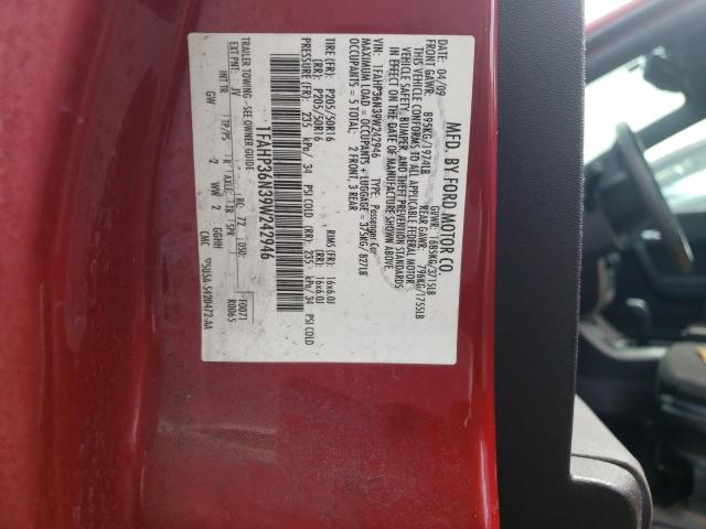 Photo 10 from auction – 2009 FORD FOCUS SES with VIN 1FAHP36N39W242946