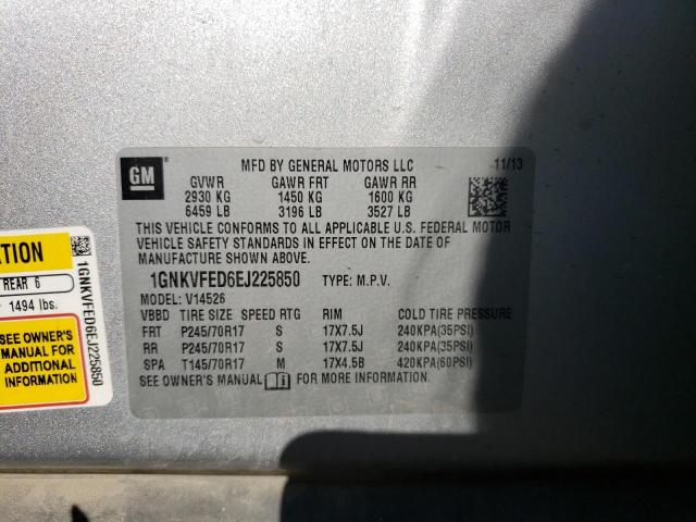 Photo 10 from auction – 2014 CHEVROLET TRAVERSE L with VIN 1GNKVFED6EJ225850