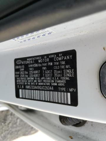 Photo 10 from auction – 2016 HYUNDAI TUCSON LIM with VIN KM8J33A49GU026044