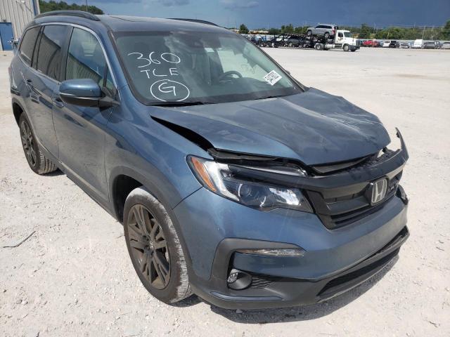 HONDA PILOT SE 2021 with VIN 5FNYF5H21MB015425 - Photo from auction