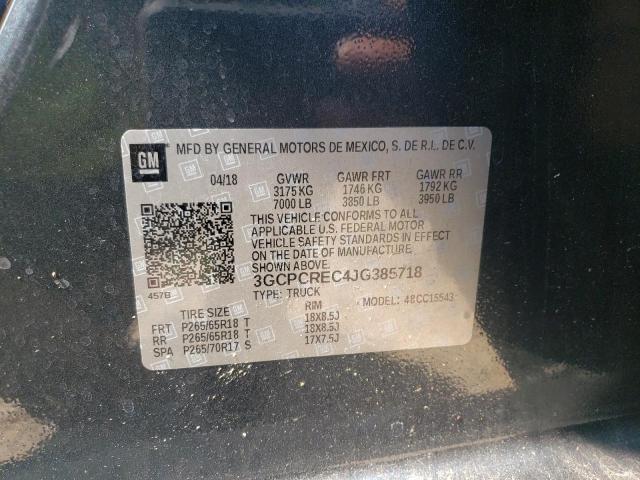 Photo 10 from auction – 2018 CHEVROLET SILVERADO with VIN 3GCPCREC4JG385718