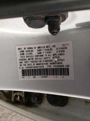 Photo 10 from auction – 2012 ACURA TL with VIN 19UUA8F58CA016429