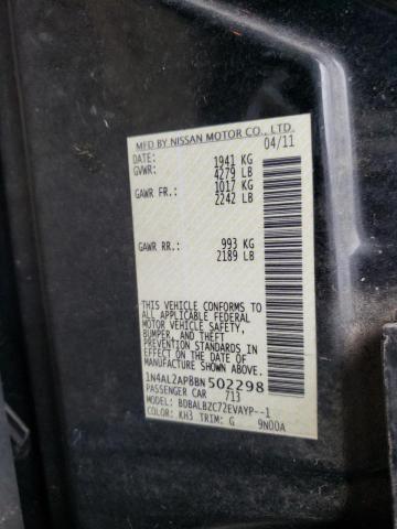 Photo 10 from auction – 2011 NISSAN ALTIMA BAS with VIN 1N4AL2AP8BN502298