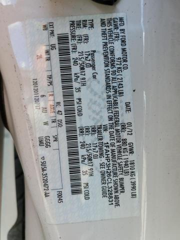 Zdjęcie 10 z aukcji – 2012 FORD FOCUS SEL z VIN 1FAHP3H26CL328831