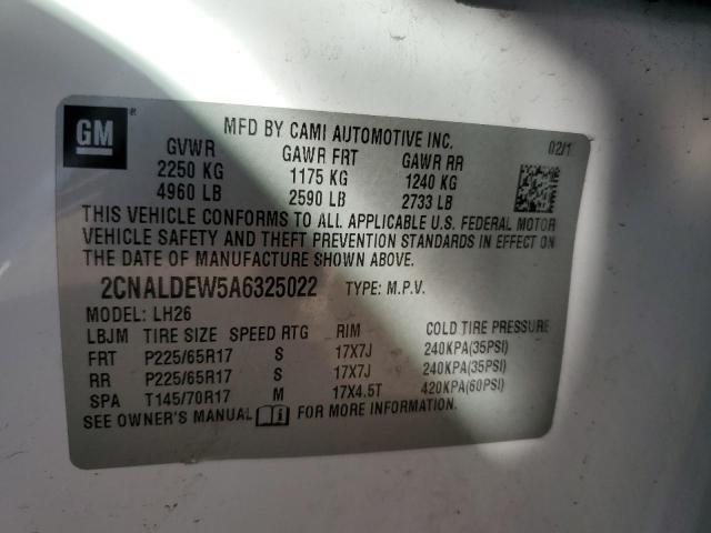 Photo 10 from auction – 2010 CHEVROLET EQUINOX LT with VIN 2CNALDEW5A6325022