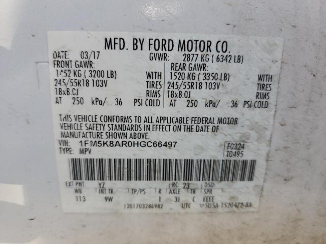 Photo 10 from auction – 2017 FORD EXPLORER P with VIN 1FM5K8AR0HGC66497