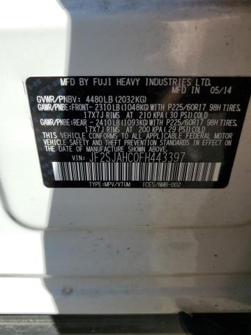 Photo 10 from auction – 2015 SUBARU FORESTER 2 with VIN JF2SJAHC0FH443397