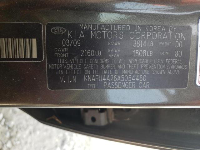 Photo 10 from auction – 2010 KIA FORTE EX with VIN KNAFU4A26A5054460