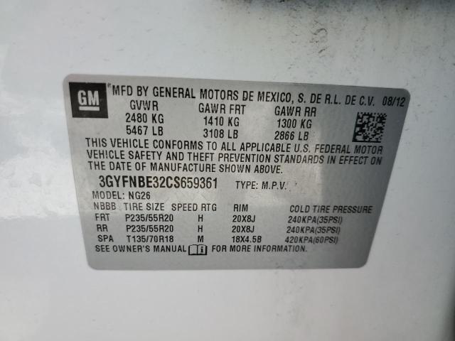 Photo 10 from auction – 2012 CADILLAC SRX PERFOR with VIN 3GYFNBE32CS659361