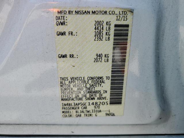 Photo 10 from auction – 2016 NISSAN ALTIMA 3.5 with VIN 1N4BL3AP5GC148205