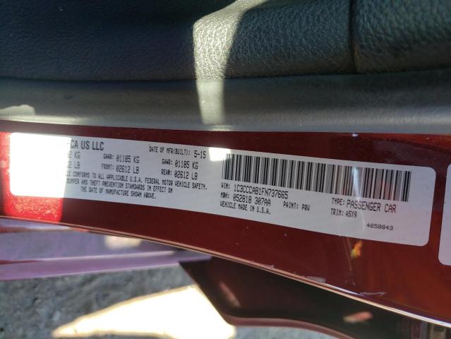 Photo 10 from auction – 2015 CHRYSLER 200 LIMITE with VIN 1C3CCCAB1FN737665