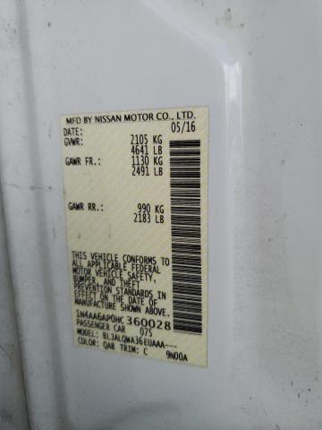 Photo 10 from auction – 2017 NISSAN MAXIMA 3.5 with VIN 1N4AA6AP0HC360028