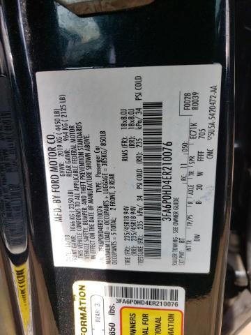Photo 10 from auction – 2014 FORD FUSION SE with VIN 3FA6P0HD4ER210076