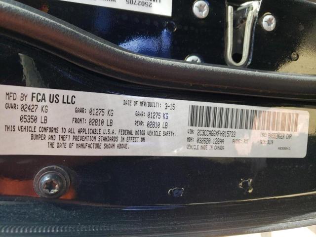 Photo 10 from auction – 2015 CHRYSLER 300 S with VIN 2C3CCAGGXFH815733